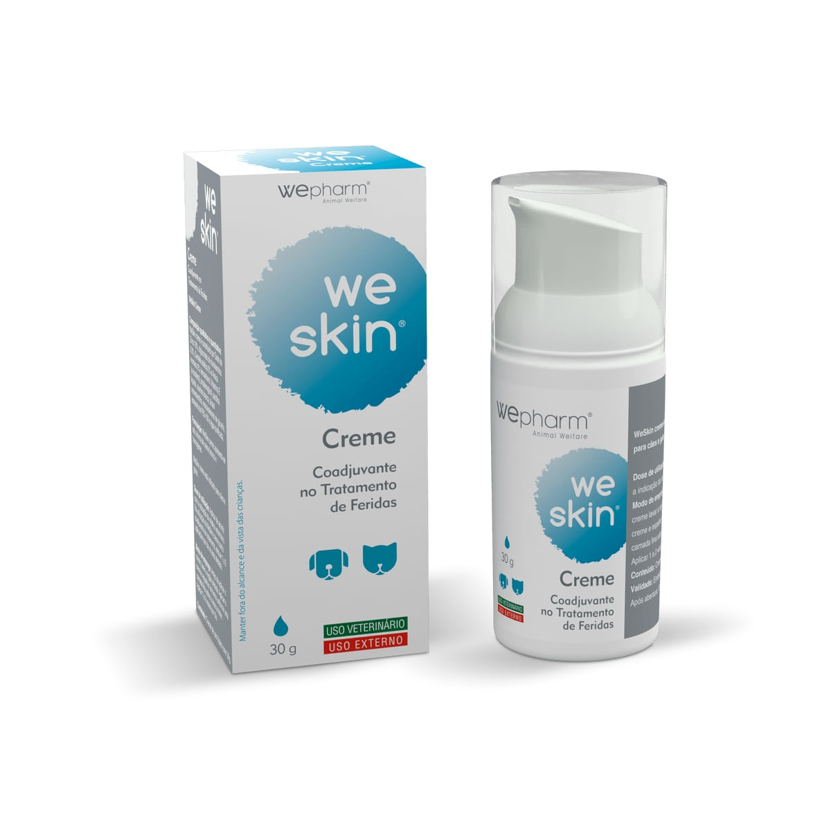 WEPHARM WeSkin Healing & Repair, cremă câini și pisici, hidratantă, cicatrizantă, flacon, 30g - poza 1