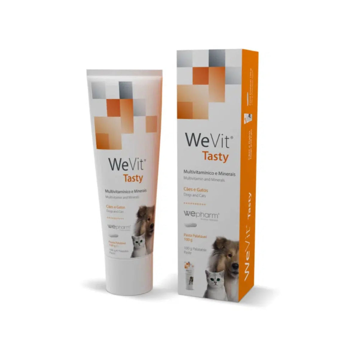 WEPHARM WeVit Tasty, supliment multivitamine câini, pastă orală WEPHARM WeVit Tasty, XS-XL, supliment multivitamine câini și pisici, flacon, 100g pastă orală - poza 3