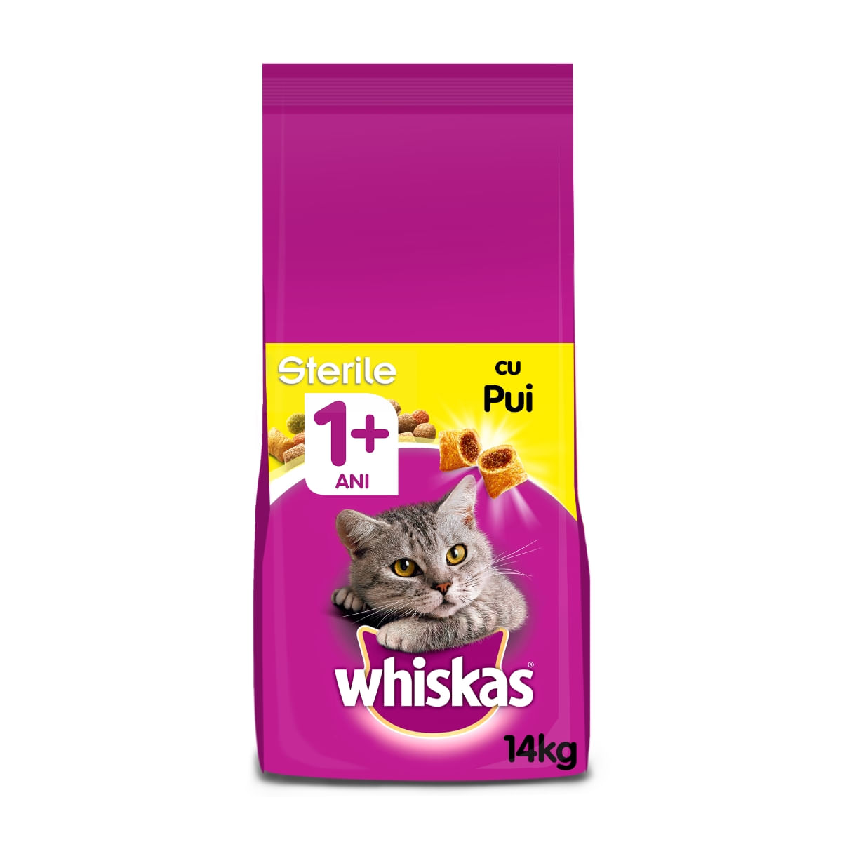 WHISKAS Adult Sterile, Pui, hrană uscată pisici sterilizate, 14kg - poza 2