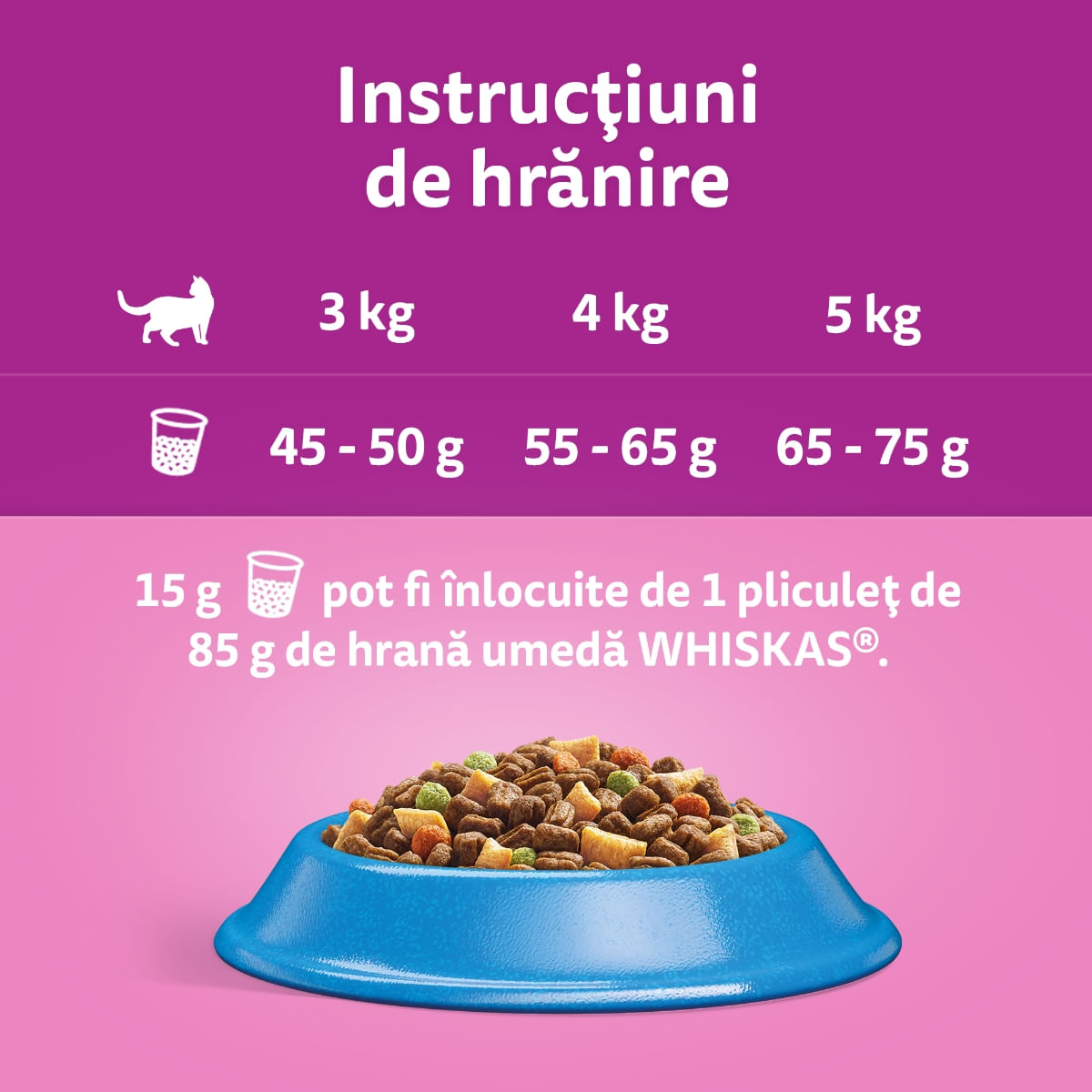 WHISKAS Adult, Ton, hrană uscată pisici, 1.4kg - poza 3