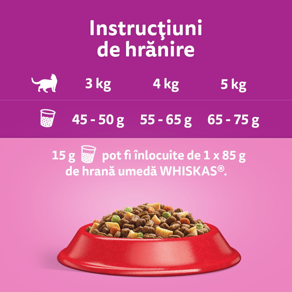 WHISKAS Adult, Vită, hrană uscată pisici, 300g - poza 5