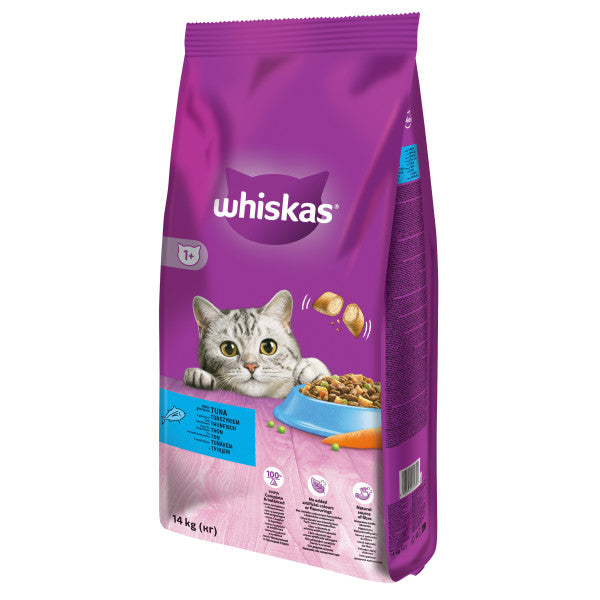 Whiskas hrana uscata cu ton pentru pisici adulte 14kg