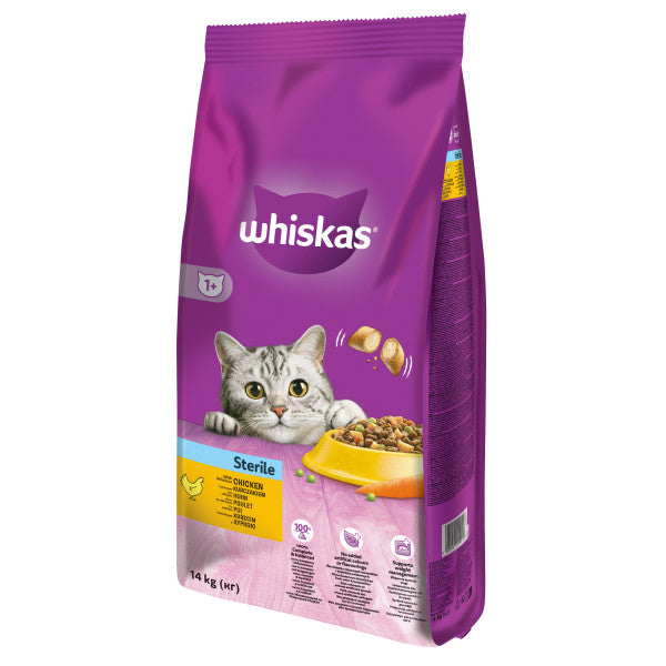 Whiskas hrana uscata pentru pisici adulte sterilizate 14kg