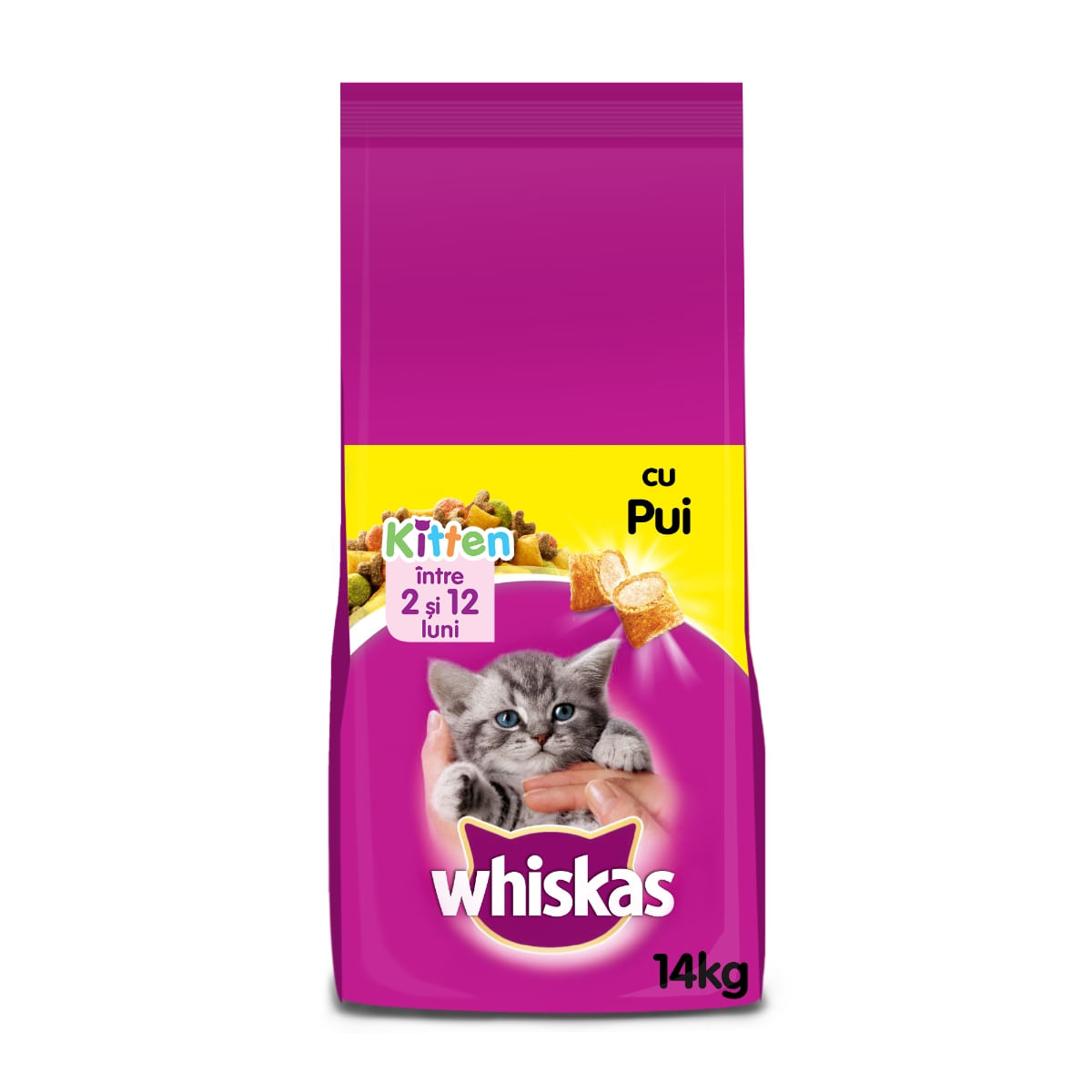 WHISKAS Junior, Pui, hrană uscată pisici junior, 14kg - poza 4
