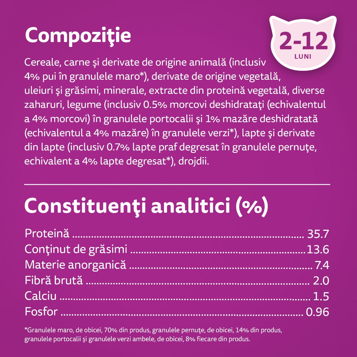 WHISKAS Junior, Pui, hrană uscată pisici junior, 800g - poza 2