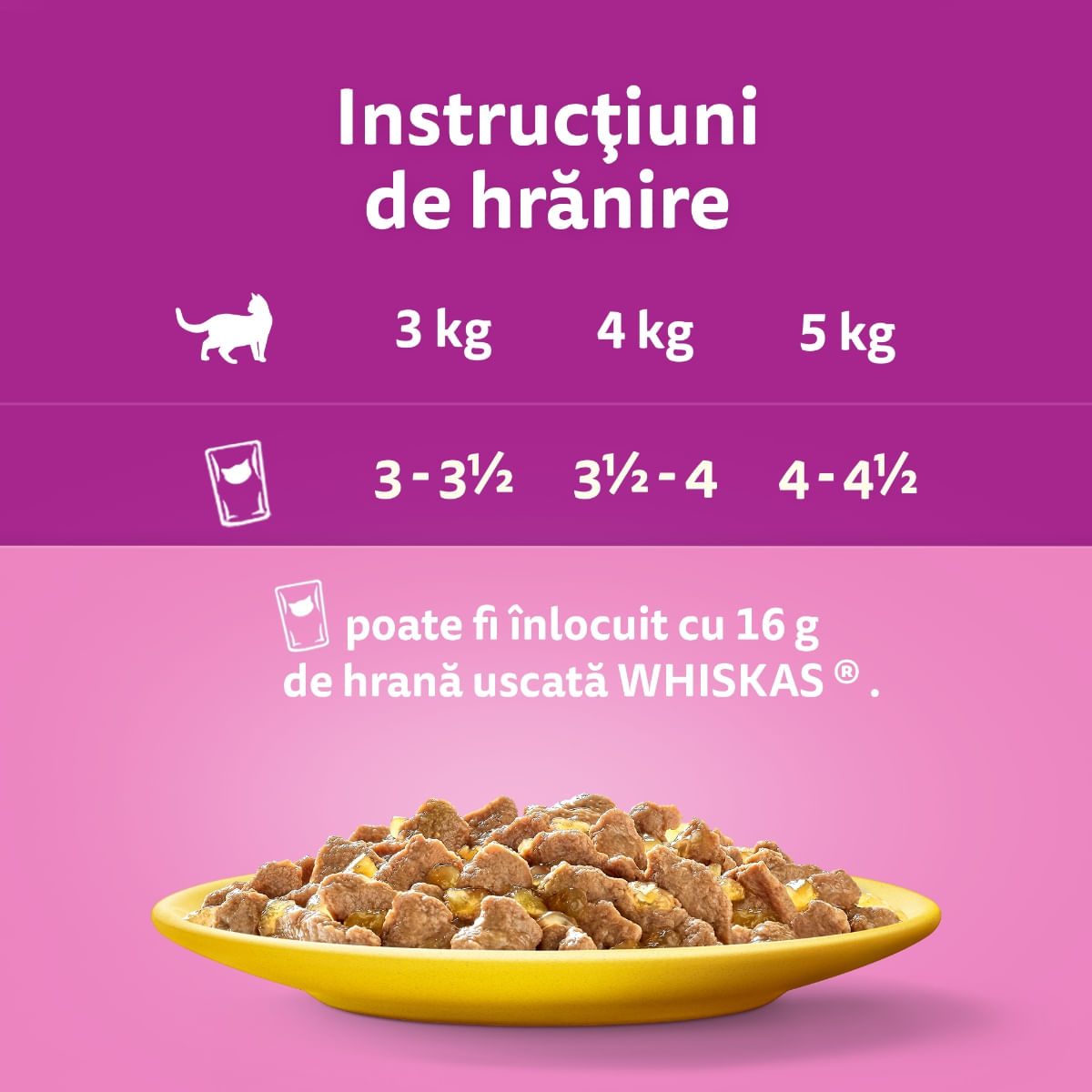 WHISKAS, Pui, plic hrană umedă pisici, (în aspic), 85g - poza 4