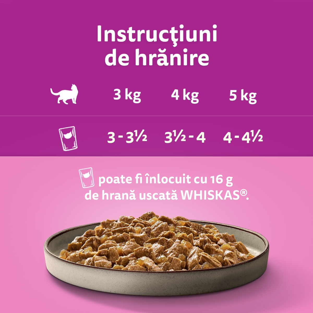 WHISKAS Pure Delight, Pui, plic hrană umedă pisici, (în aspic), 85g - poza 3