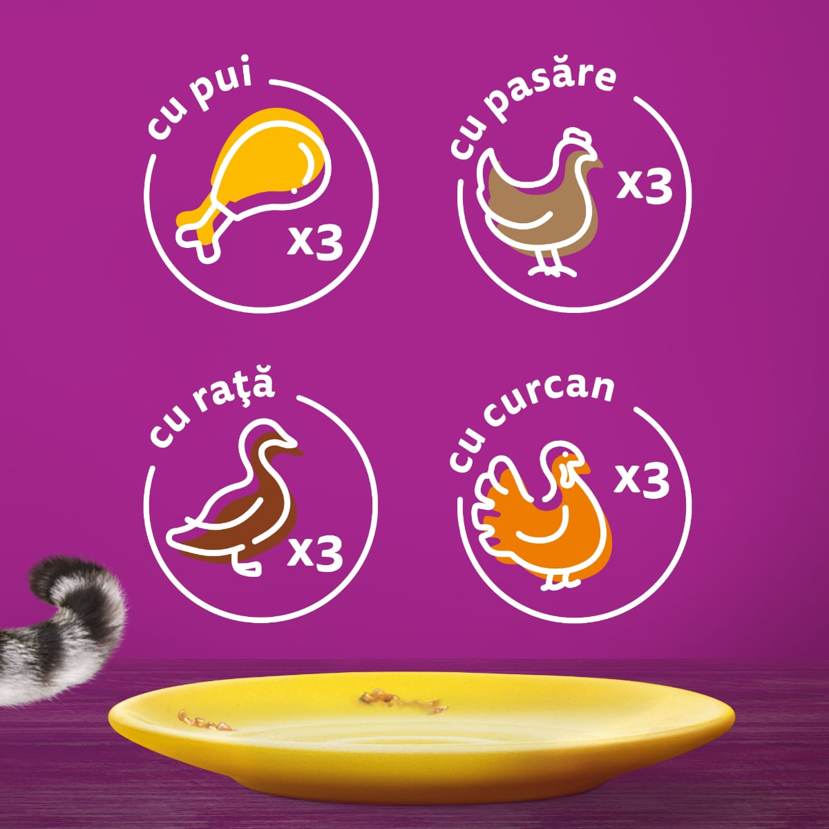 WHISKAS Selectii, Pasăre, plic hrană umedă pisici, (în sos), multipack, 85g x 12 - poza 3