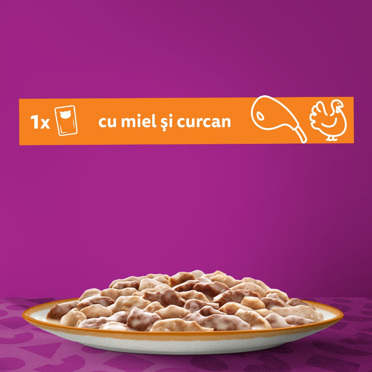 WHISKAS Tasty Mix Creamy Creations, Miel și Curcan, plic hrană umedă pisici, (în sos), 85g - poza 3