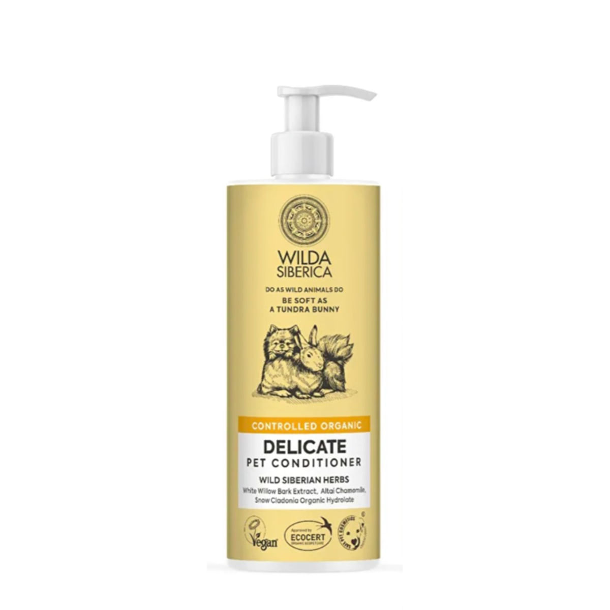 WILDA SIBERICA Delicate, balsam câini și pisici, piele sensibilă, flacon, 400ml - poza 2