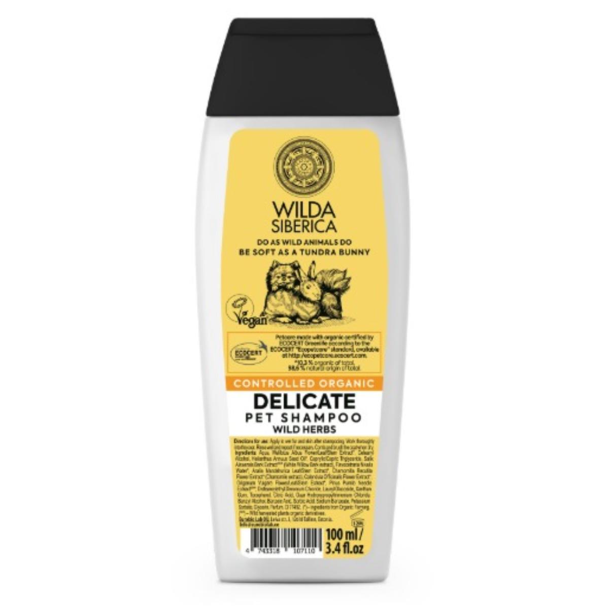 WILDA SIBERICA Delicate, șampon câini, piele sensibilă, flacon WILDA SIBERICA Delicate, șampon câini și pisici, piele sensibilă, flacon, 100ml - poza 1
