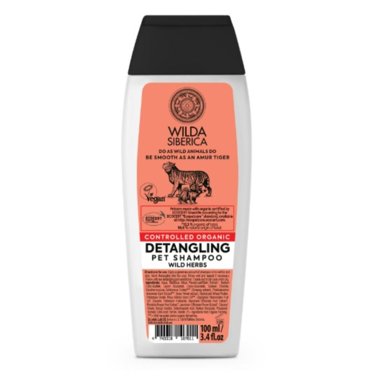 WILDA SIBERICA Detangling, șampon câini, descâlcirea blănii, flacon WILDA SIBERICA Detangling, șampon câini și pisici, descâlcirea blănii, flacon, 100ml - poza 2