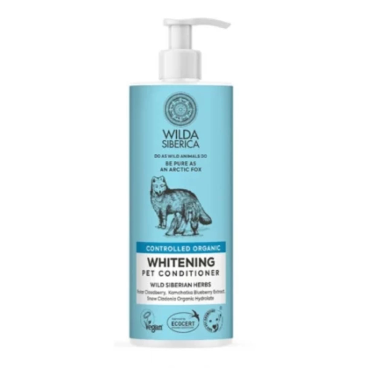 WILDA SIBERICA Whitening, balsam câini și pisici, blană albă, flacon, 400ml - poza 2