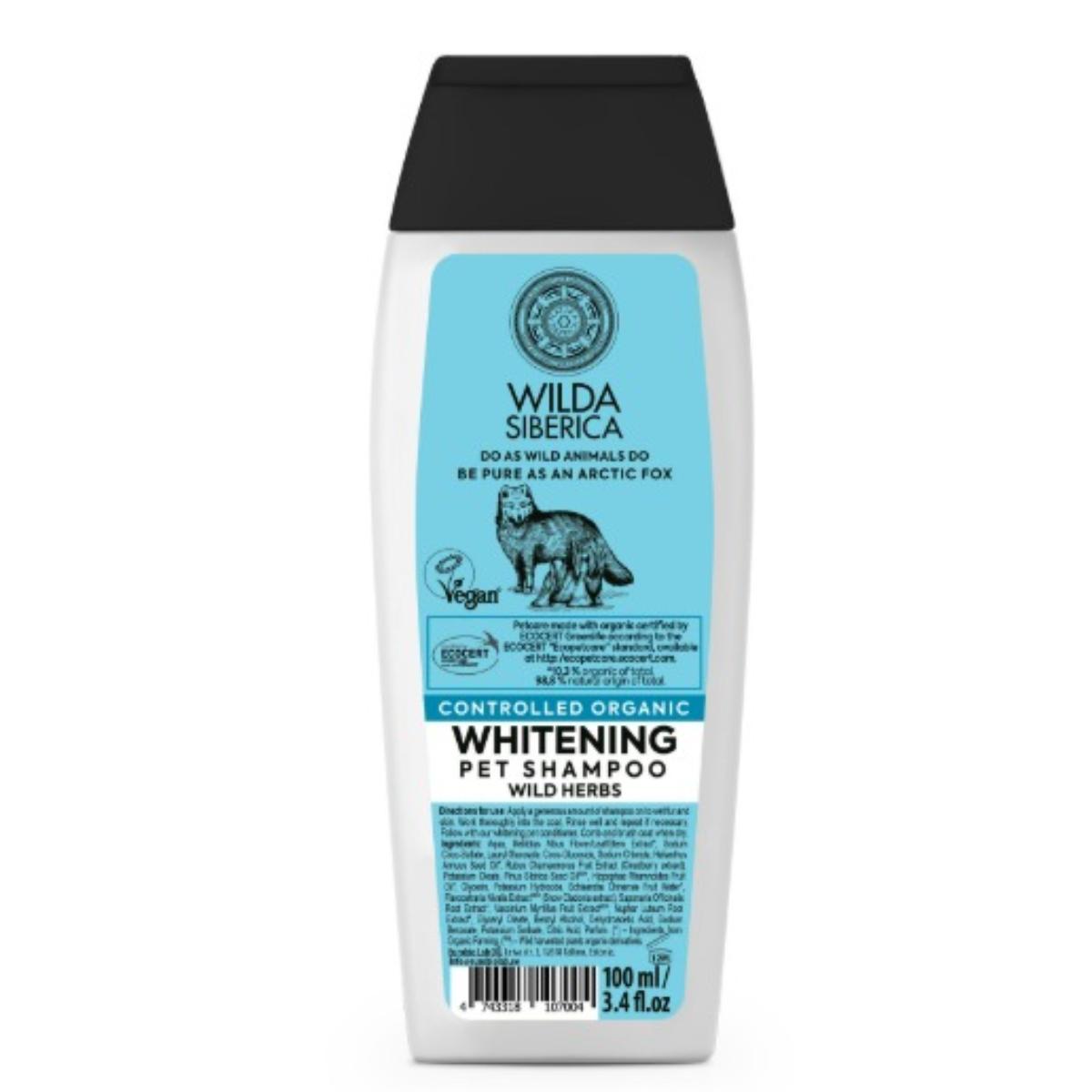 WILDA SIBERICA Whitening, șampon câini, blană albă, flacon WILDA SIBERICA Whitening, șampon câini și pisici, blană albă, flacon, 100ml - poza 2