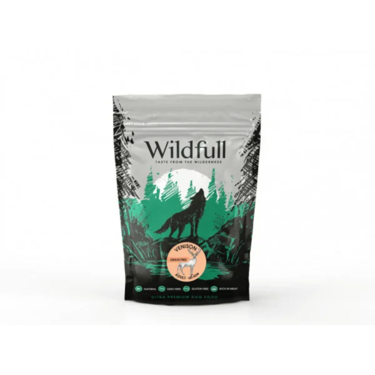 WILDFULL Adult All Size, XS-XL, Căprioară, hrană uscată fără cereale câini WILDFULL Adult All Size, S-XL, Căprioară, hrană uscată fără cereale câini, 700g - poza 2