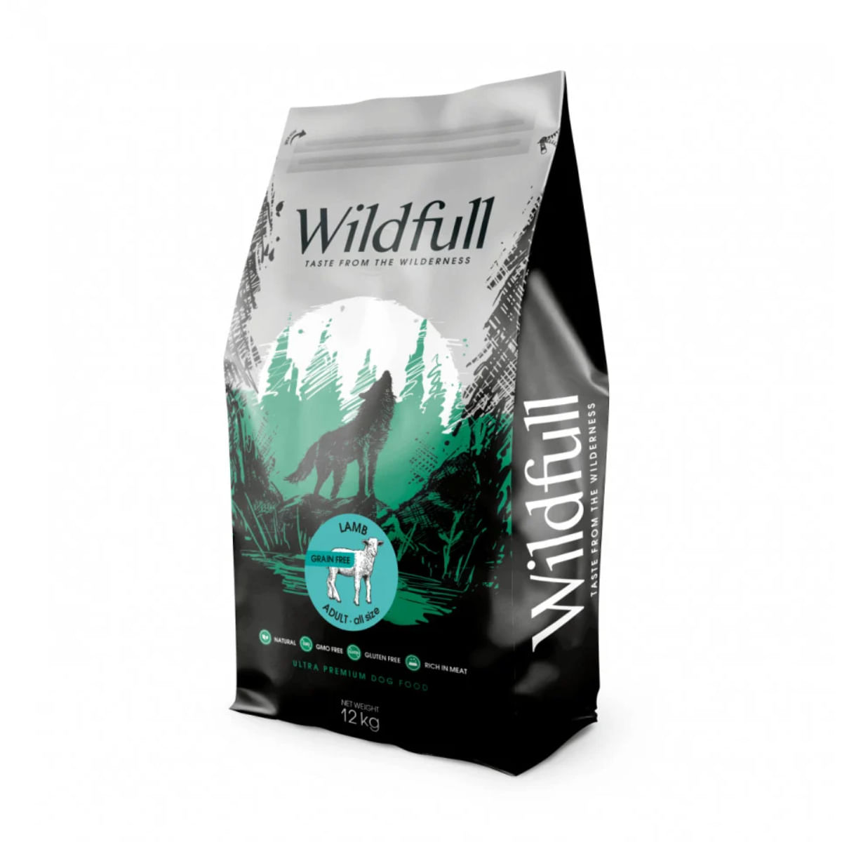 WILDFULL Adult All Size, XS-XL, Miel, hrană uscată fără cereale câini, 12kg - poza 1