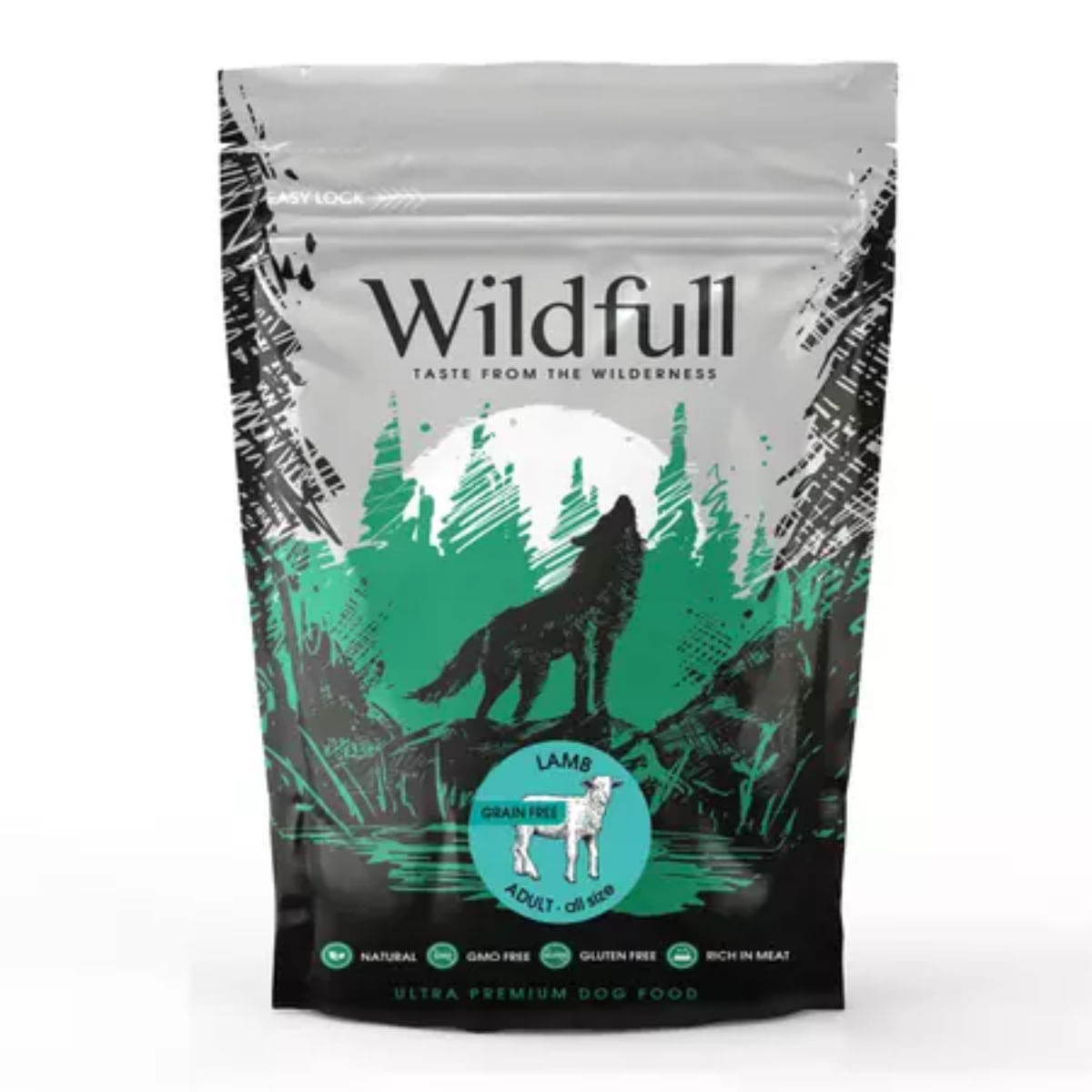 WILDFULL Adult All Size, XS-XL, Miel, hrană uscată fără cereale câini, 2kg - poza 1