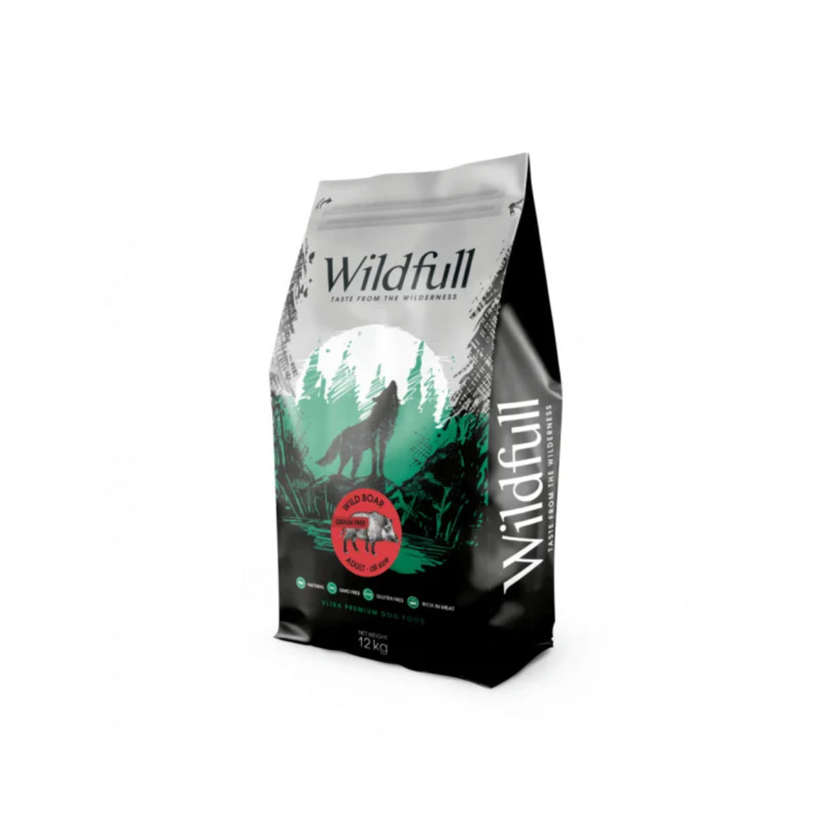 WILDFULL Adult All Size, XS-XL, Mistreț, hrană uscată fără cereale câini, 12kg - poza 2