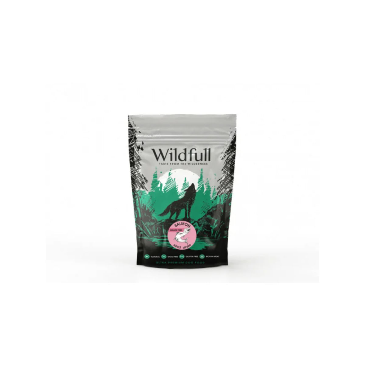 WILDFULL Adult All Size, XS-XL, Somon, hrană uscată fără cereale câini, 700g - poza 2