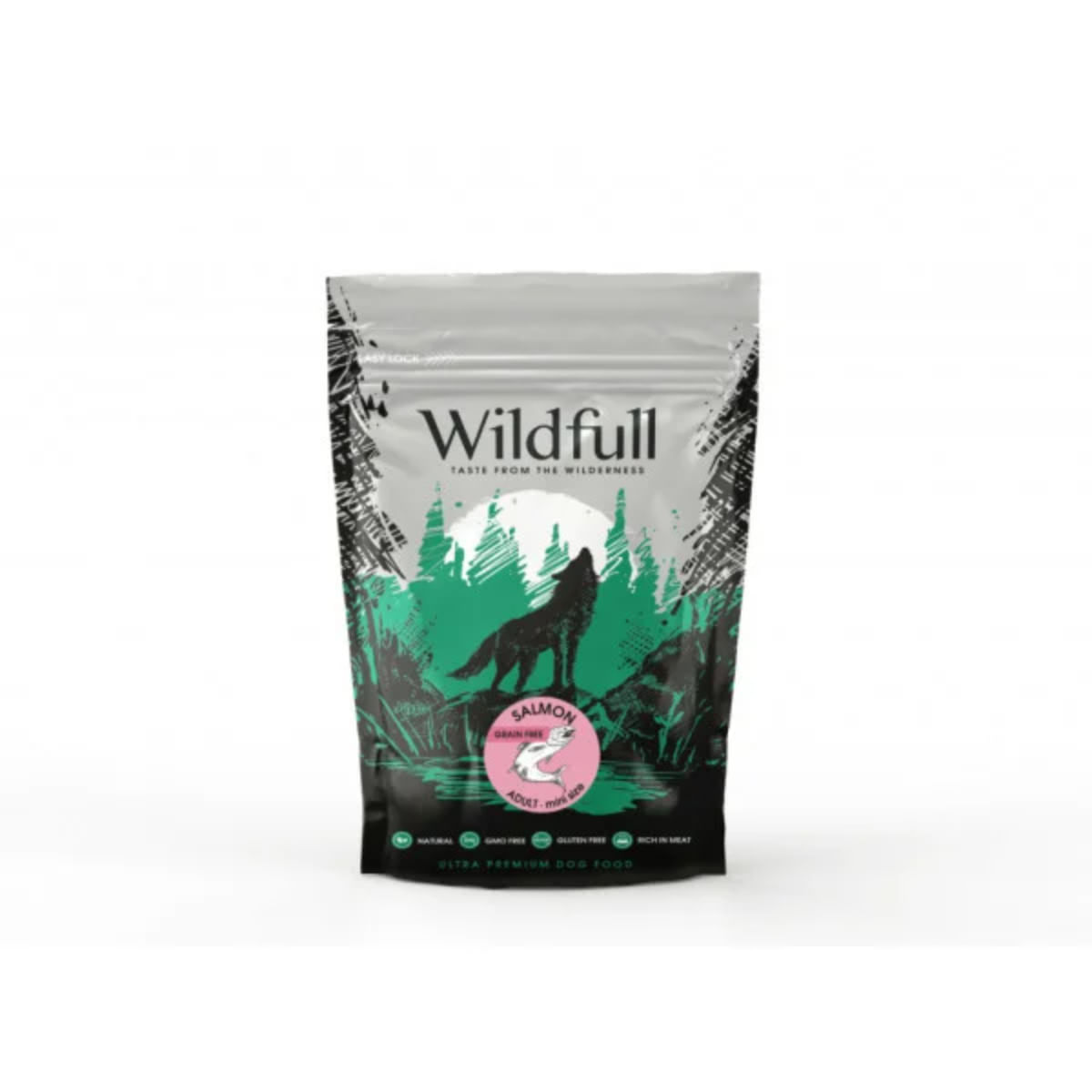 WILDFULL Adult Mini Size, XS-S, Somon, hrană uscată fără cereale câini, 500g - poza 1