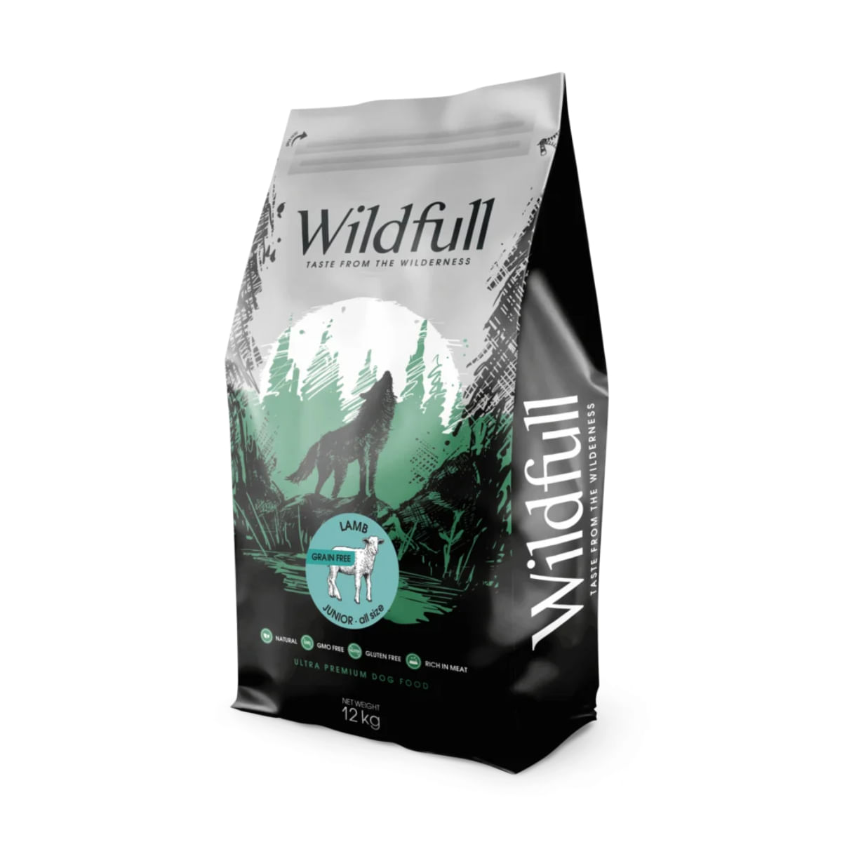WILDFULL Junior All Size, XS-XL, Miel, hrană uscată fără cereale câini junior, 12kg - poza 2