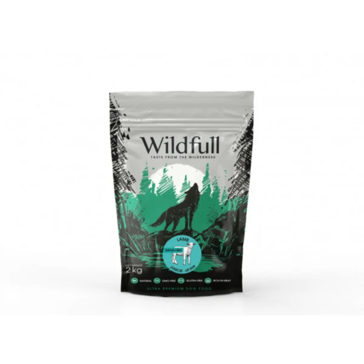 WILDFULL Junior All Size, XS-XL, Miel, hrană uscată fără cereale câini junior, 2kg - poza 1