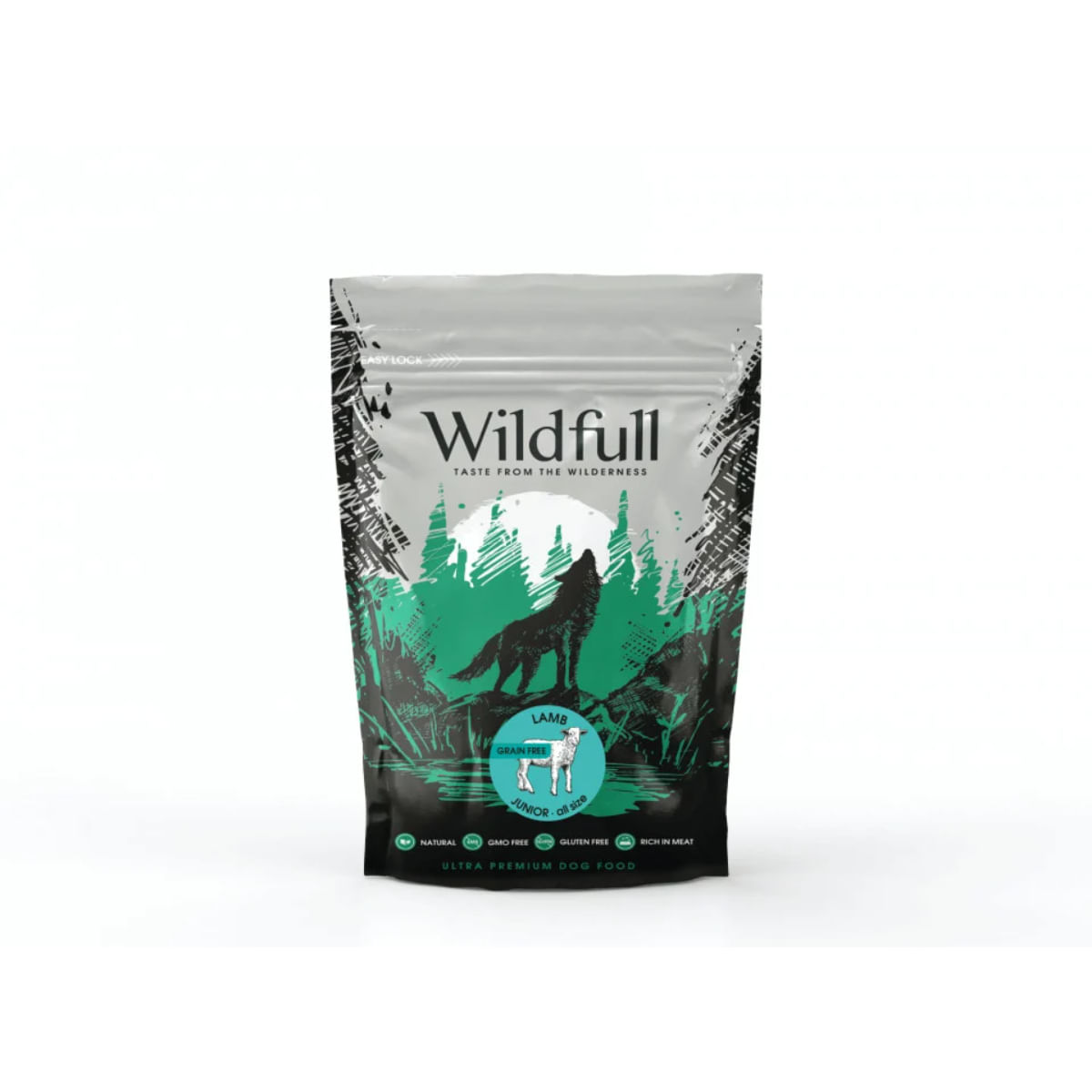 WILDFULL Junior All Size, XS-XL, Miel, hrană uscată fără cereale câini junior, 700g - poza 2