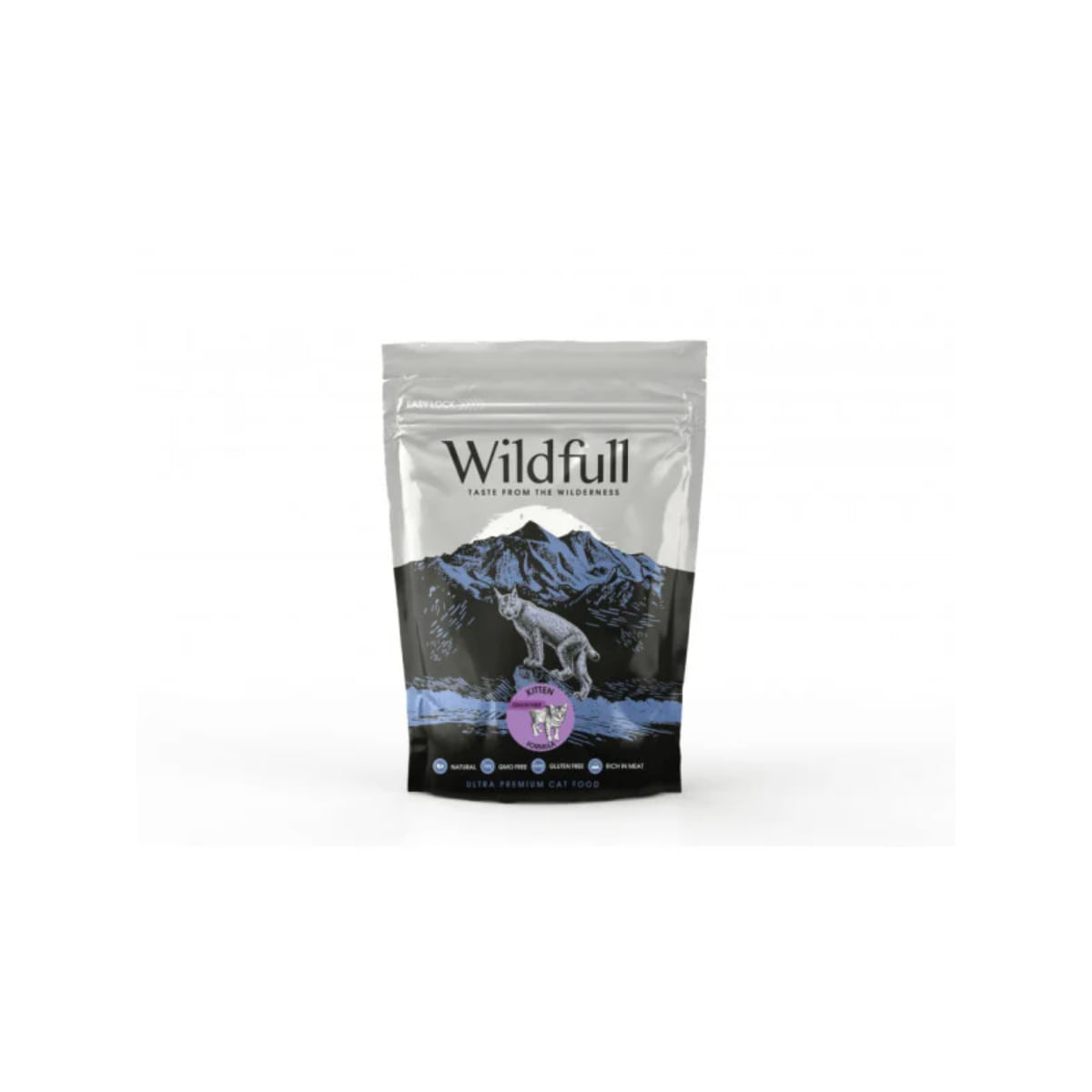 WILDFULL Kitten Formula, Pui, hrană uscată fără cereale pisici junior, 400g - poza 1