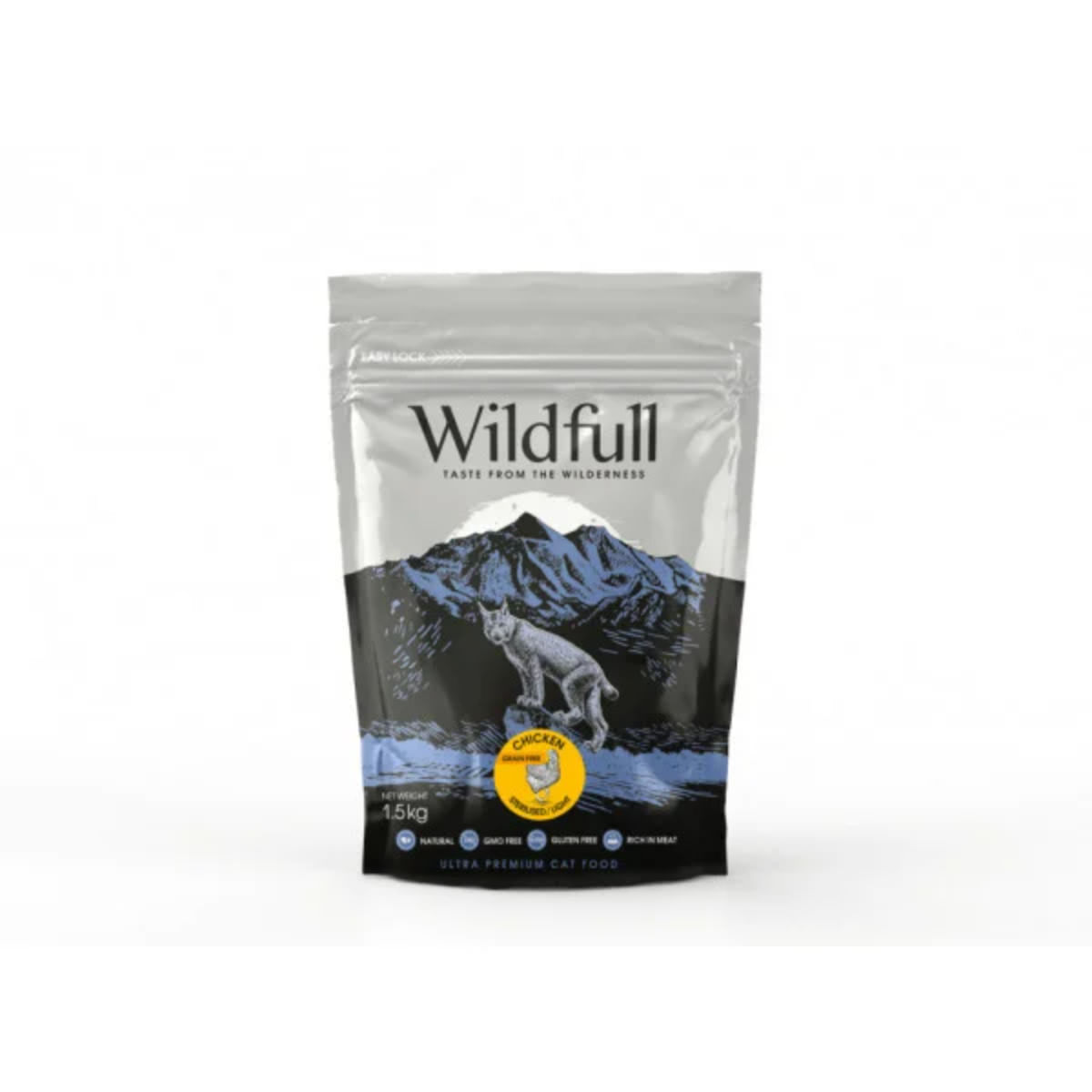 WILDFULL Sterilised Light, Pui, hrană uscată fără cereale pisici sterilizate, obezitate, 1.5kg - poza 1