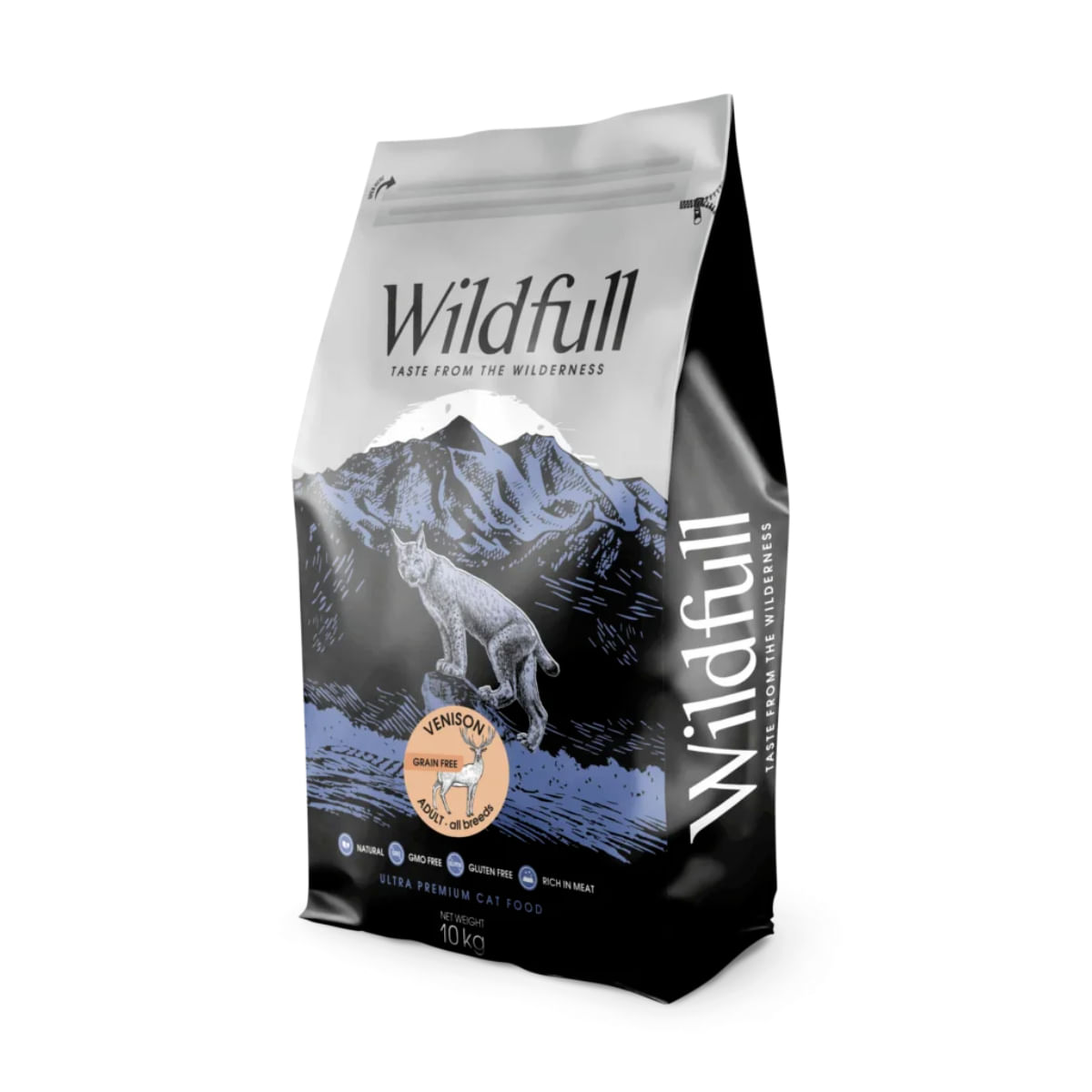 WILDFULL Venison, Căprioară, hrană uscată fără cereale pisici, 10kg - poza 2