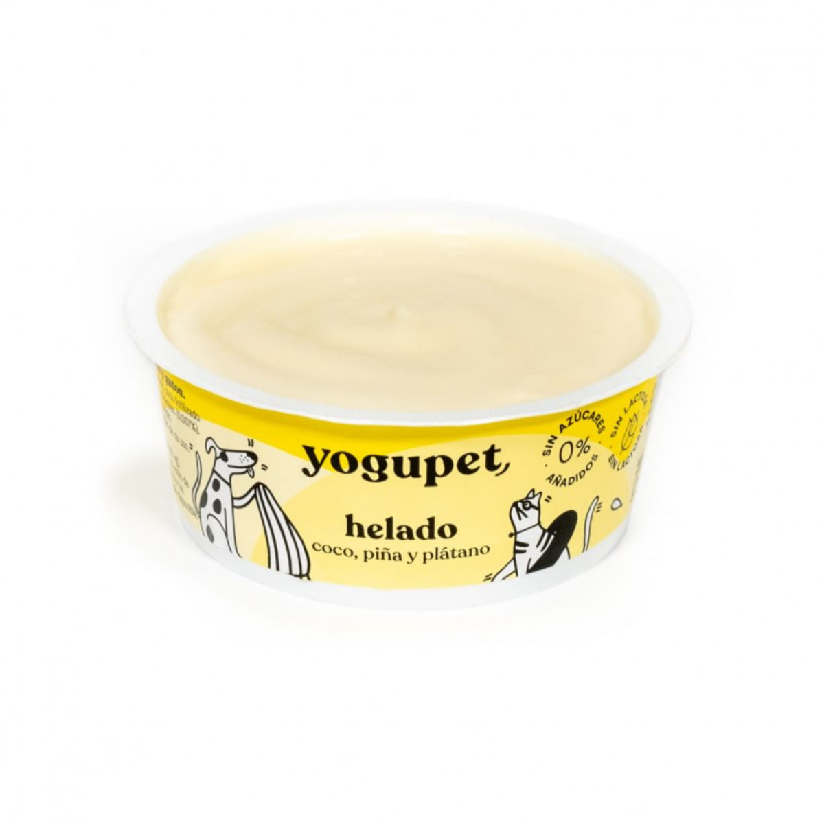 YOGUPET Inghetata cu ananas, cocos și banana, XS-XL, Fructe, recompense câini, 110g - poza 3