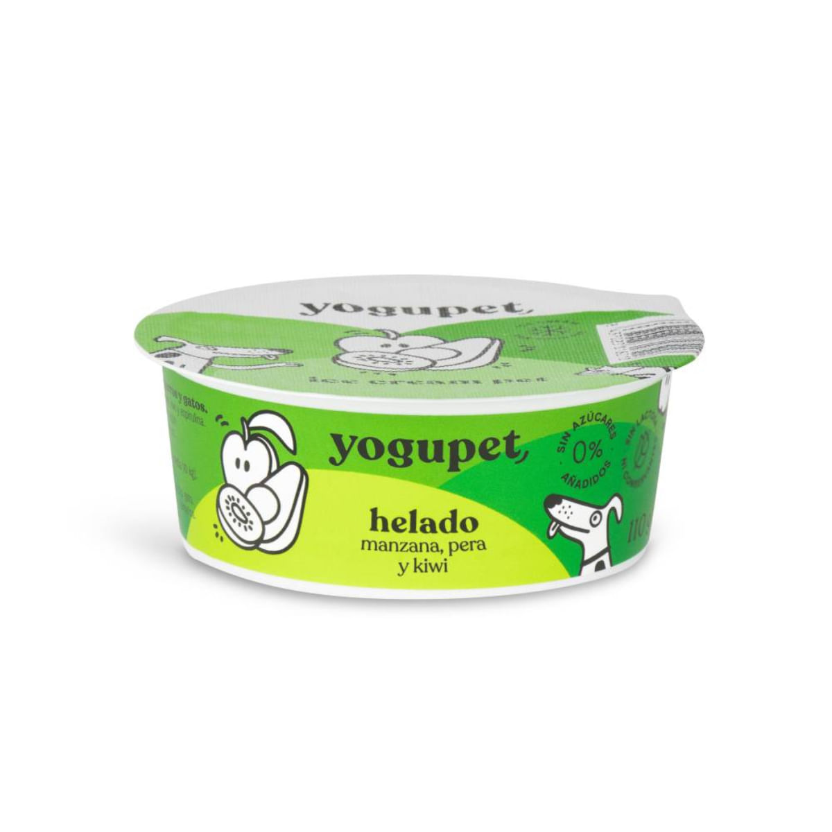 YOGUPET Inghetata cu măr, pară și ikiwi, XS-XL, Fructe, recompense câini, 110g - poza 1