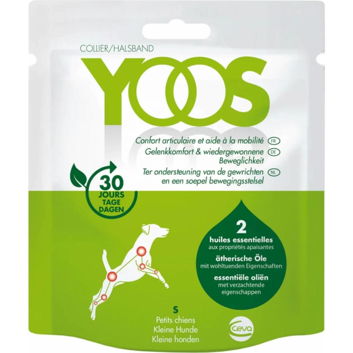 YOOS Zgardă pentru disconfort articular, supliment sistem articular câini, zgardă YOOS Zgardă pentru disconfort articular, XS-S, supliment sistem articular câini, 1buc zgardă