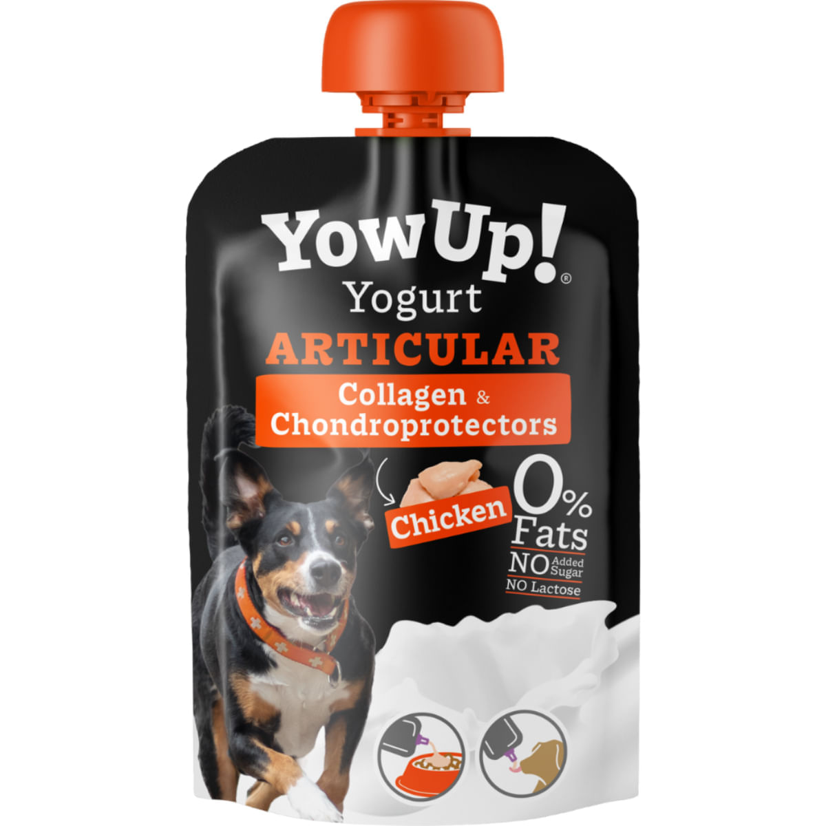 YOWUP! Yogurt Articular, XS-XL, Pui, recompense funcționale câini, sistem articular, (topping), 115g - poza 1