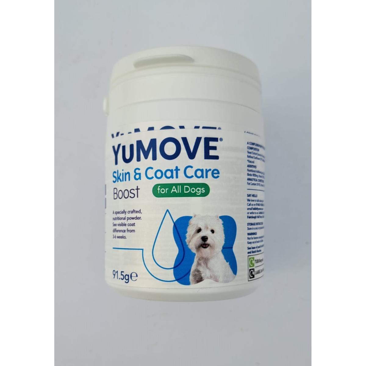 YuMOVE Skin & Coat Care Boost, XS-XL, supliment piele & blană câini, flacon, pudră, 91.5g - poza 2