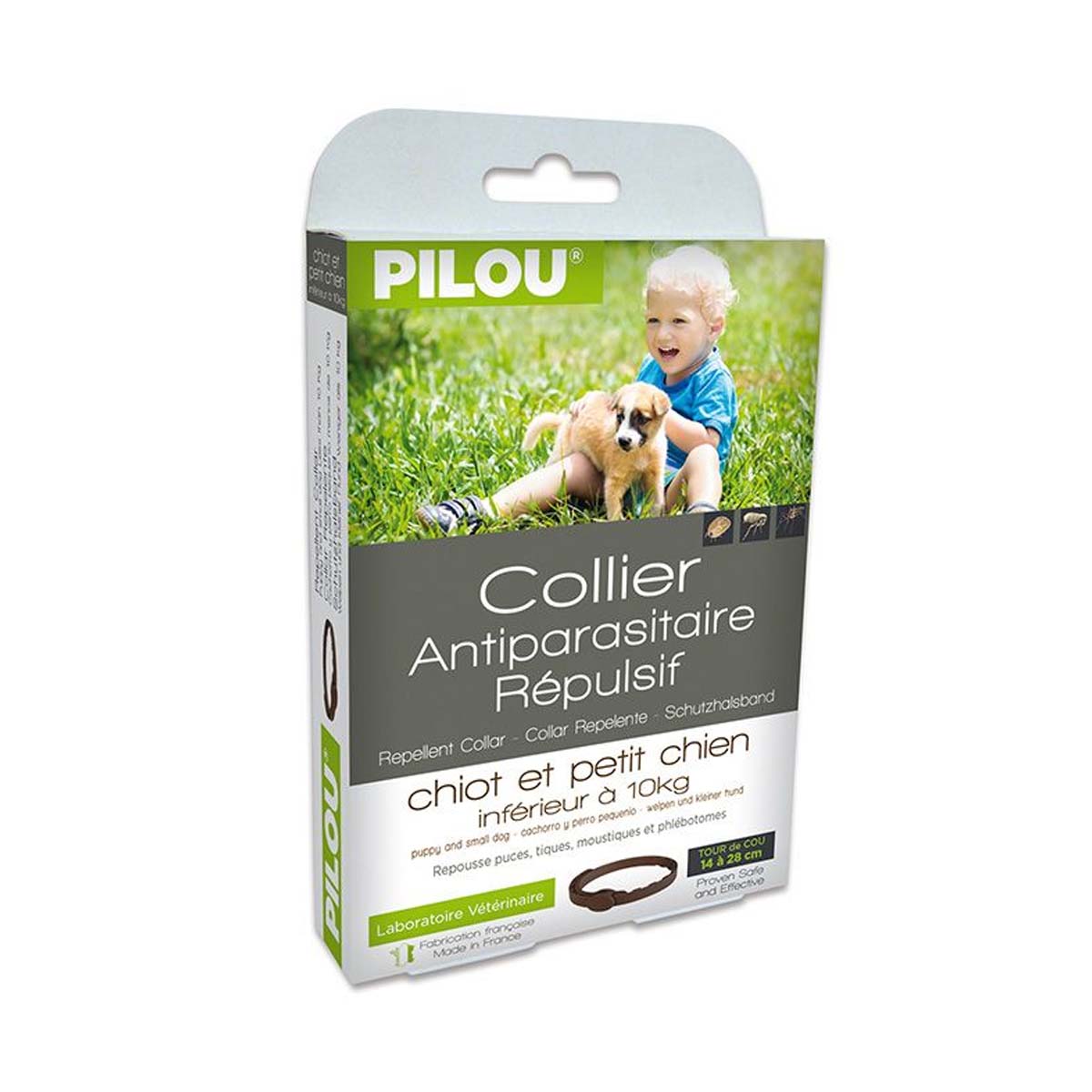 Zgarda Antiparazitara Pilou Caine Junior, 35 cm - poza 2