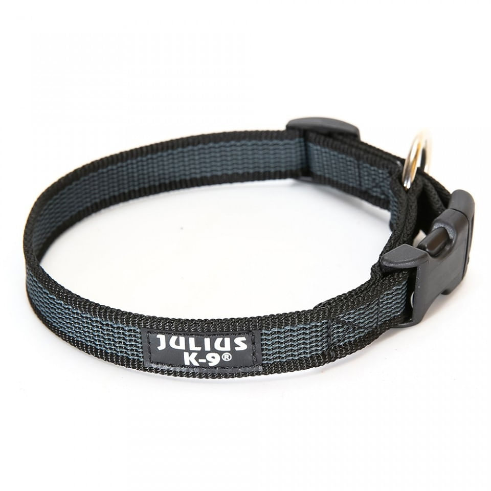 Zgarda IDC Julius K9, Din Nylon, 25 mm, Gri - poza 1