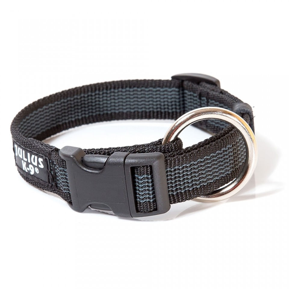 Zgarda IDC Julius K9, Din Nylon, 25 mm, Gri - poza 3
