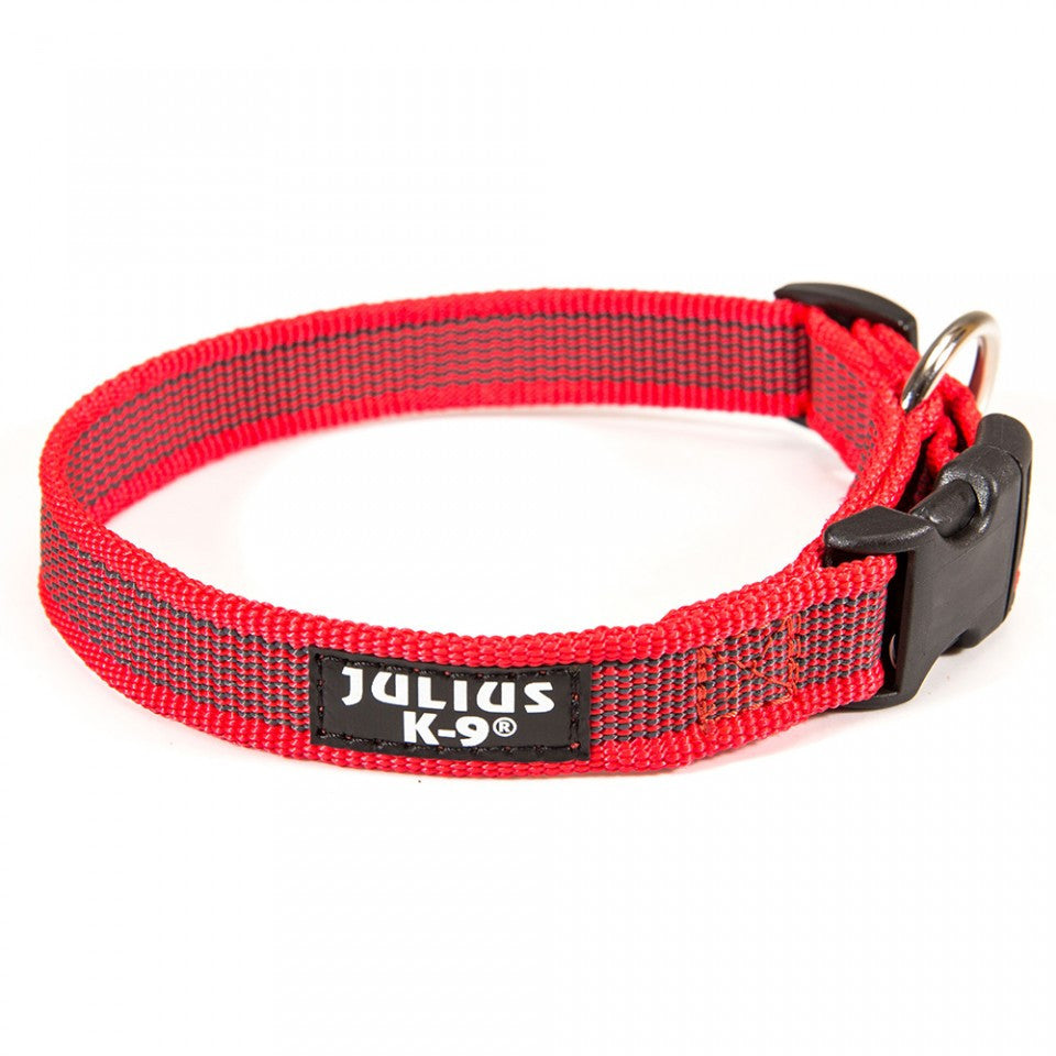 Zgarda Julius-K9 IDC Color & Gray - 39-65cm Rosu