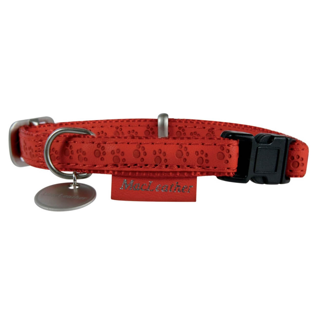 Zgarda Pentru Caini Macleather Rosu 20mm - poza 2