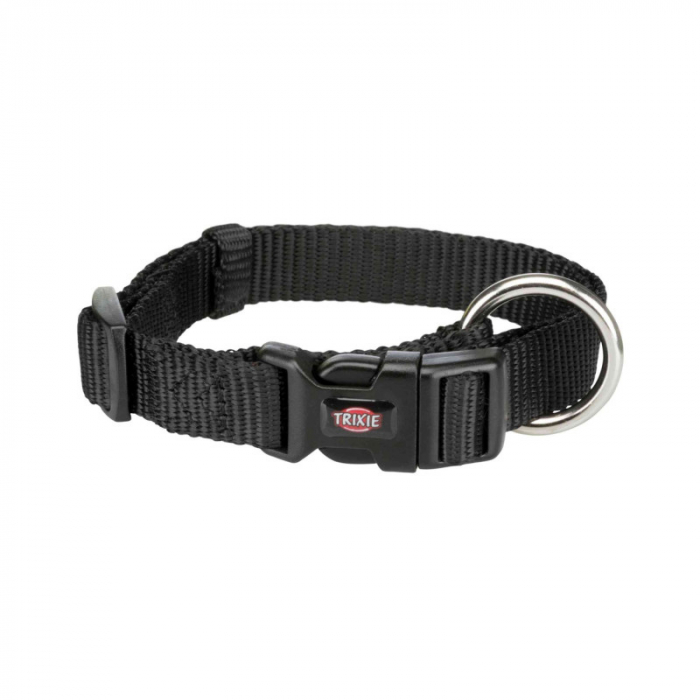Zgarda pentru caini Premium L-XL Neagra 40-65 cm 25 mm