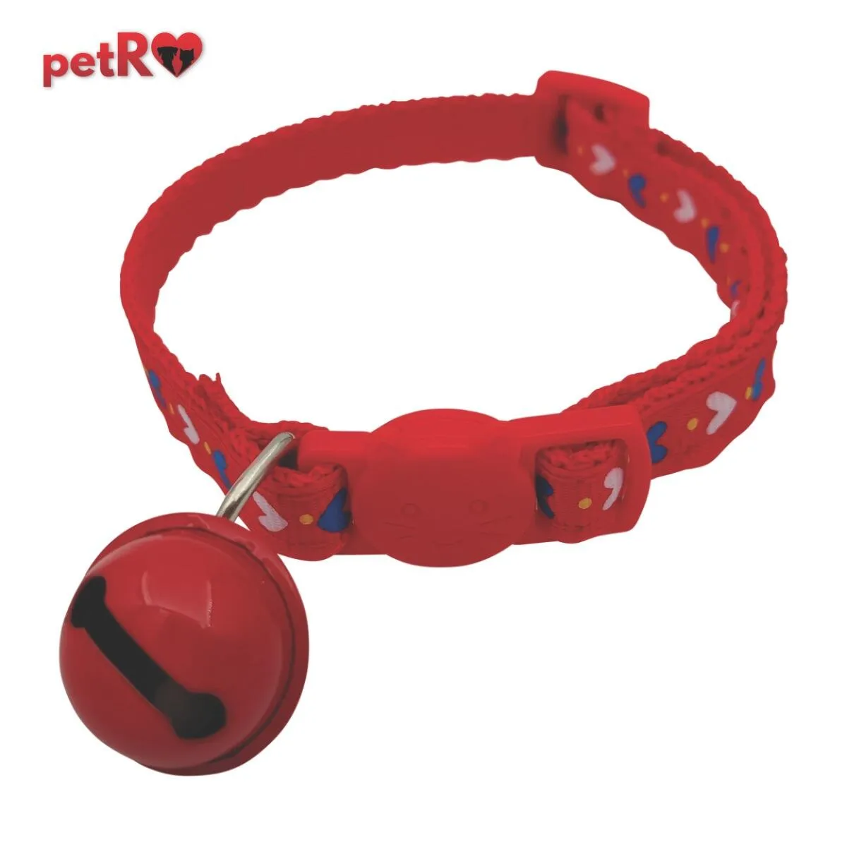 Zgarda pentru pisici cu inimioare Petro 1 20 -35 cm