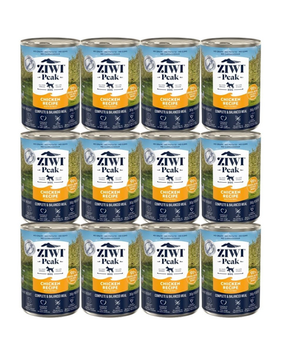 ZIWIPEAK Dog Chicken hrana cu pui, pentru caini 12 x 390 g
