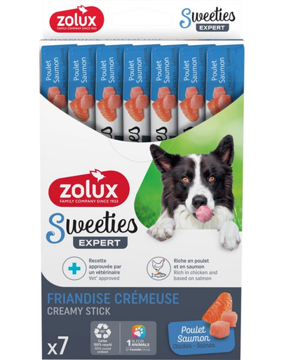 ZOLUX Snack cremos câini SWEETIES somon și pui 7x14g