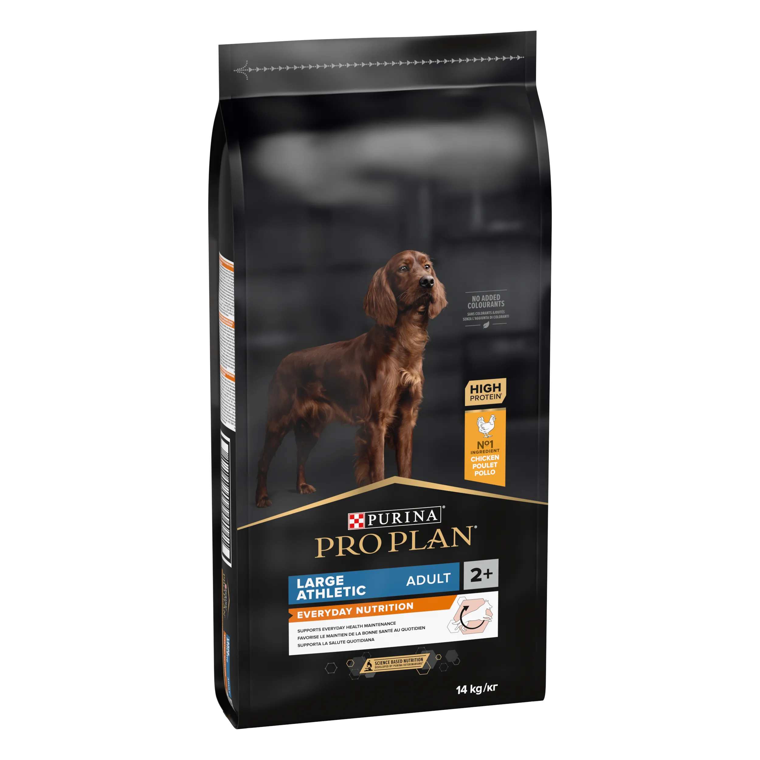 PURINA PRO PLAN ADULT Everyday Nutrition, Talie Mare Atletică, Pui, 14 kg